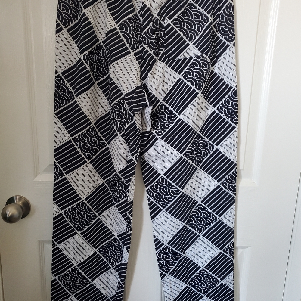 Navy Blue and White Pajamas Medium - Picture 7 of 17